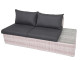 Fonteyn | Loungebank 2-zits Links Salou | Halfmoon Light Grey